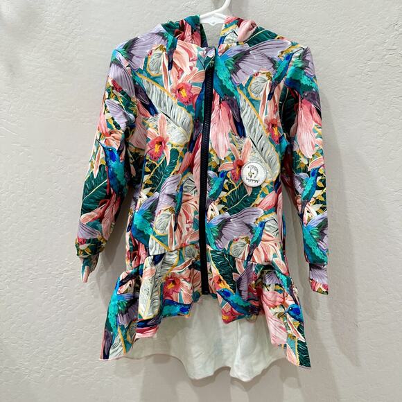 NWT Hey Popinjay Tropical Rainforest Colibri Nairo Hoodie - Picture 1 of 9